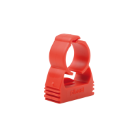 Red ABS 25mm X 3 4  Pipe Clip 22-121